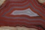 Polished Banded Agate Slice - Mexico #198176-1